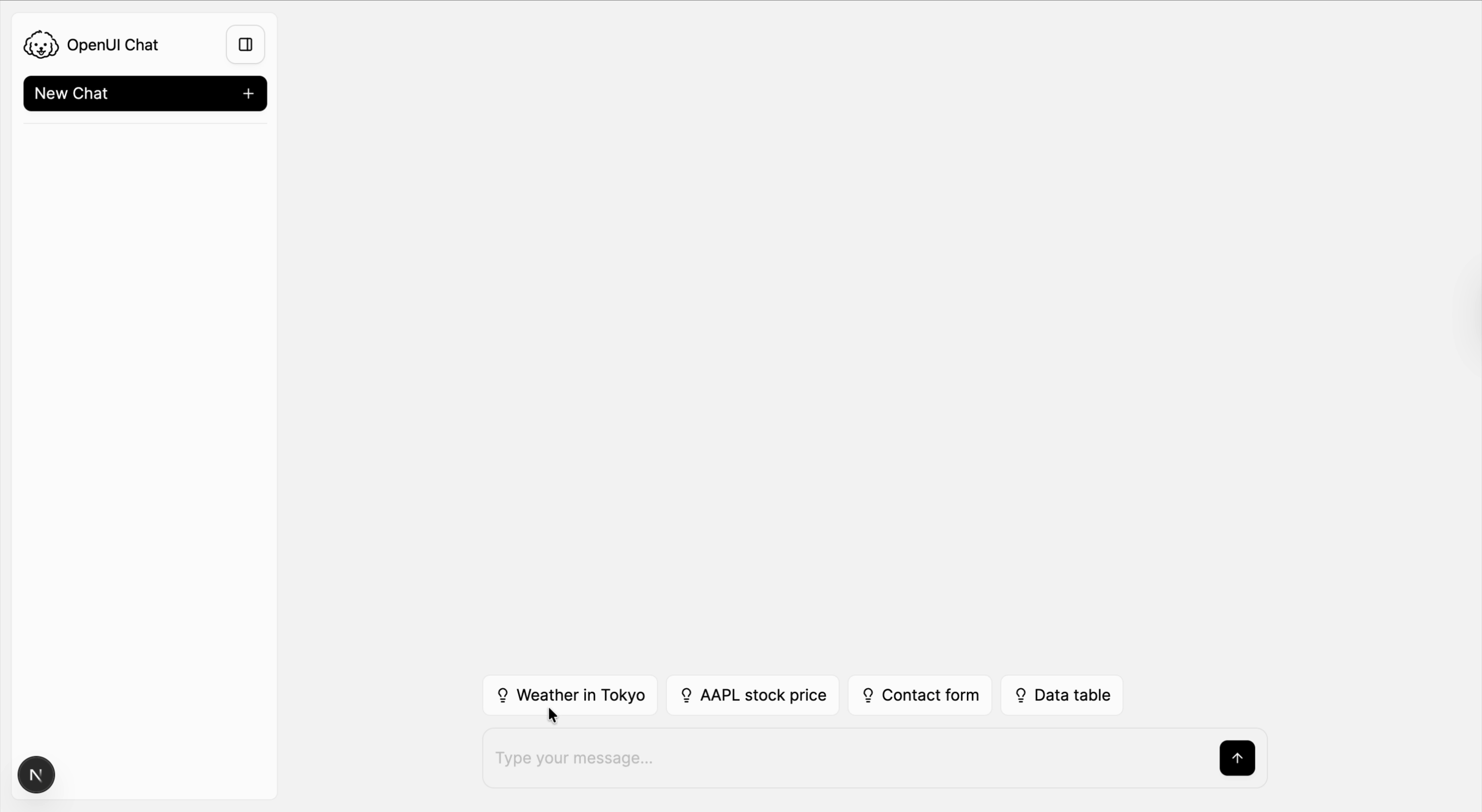 FullScreen layout example