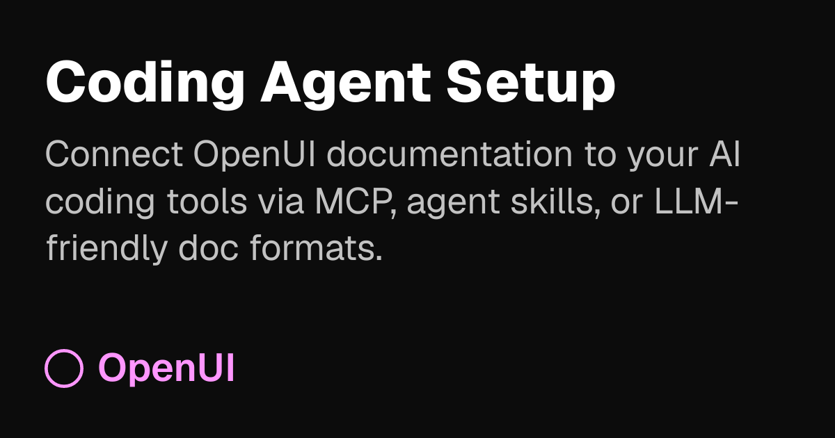 AI-Assisted Development | OpenUI - The Open Standard for Generative UI