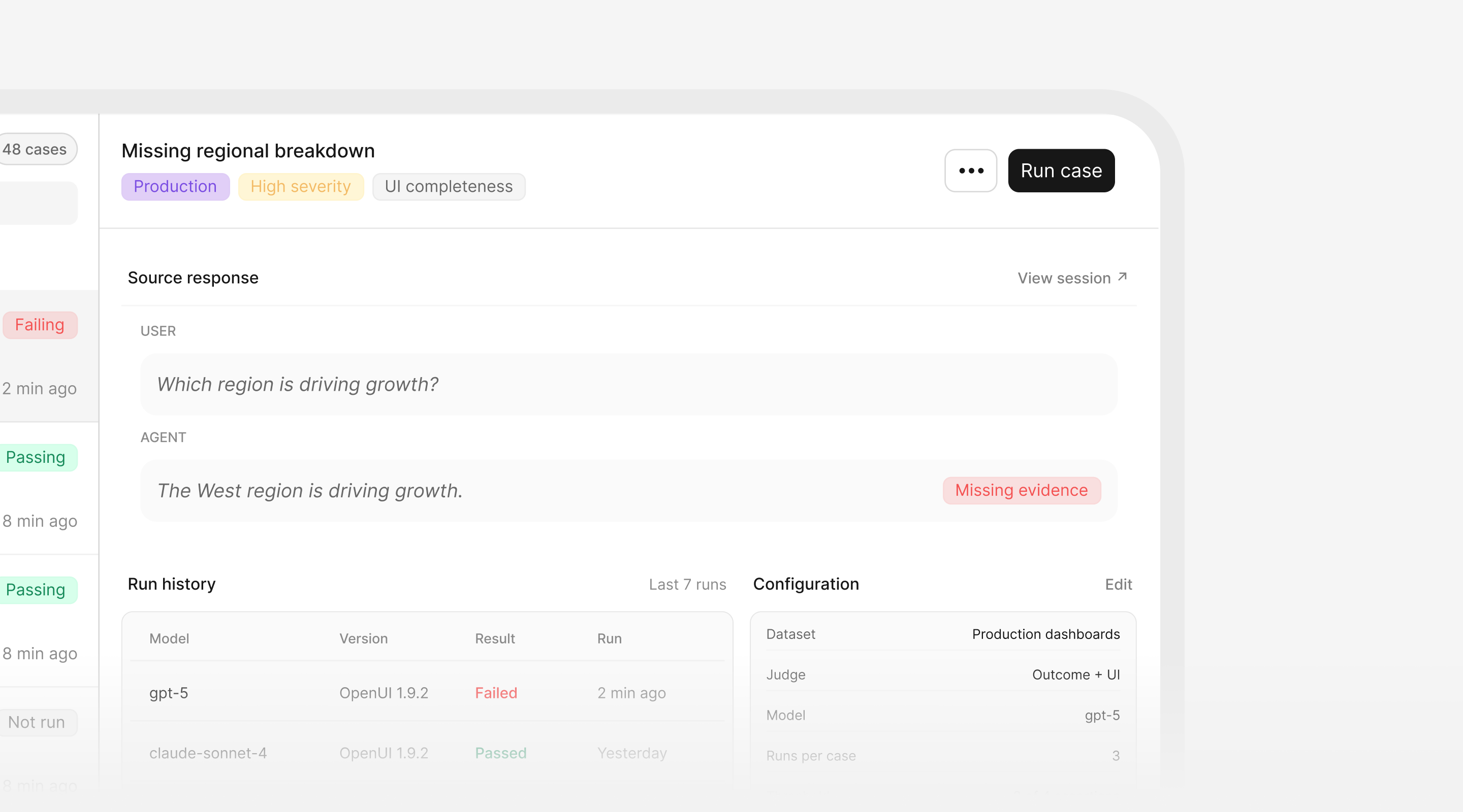 Evals in OpenUI Observability