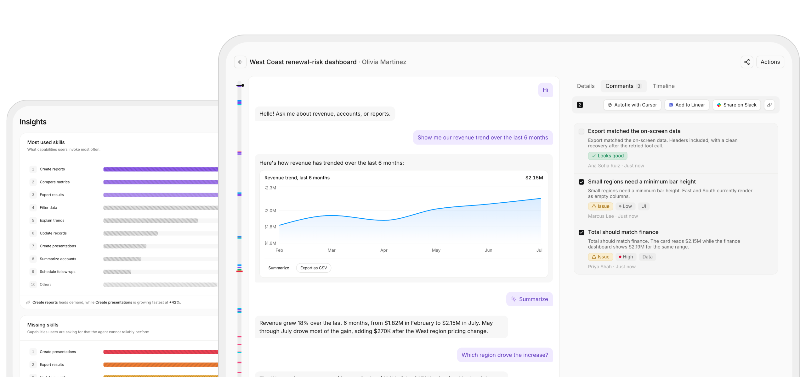 OpenUI Observability insights preview