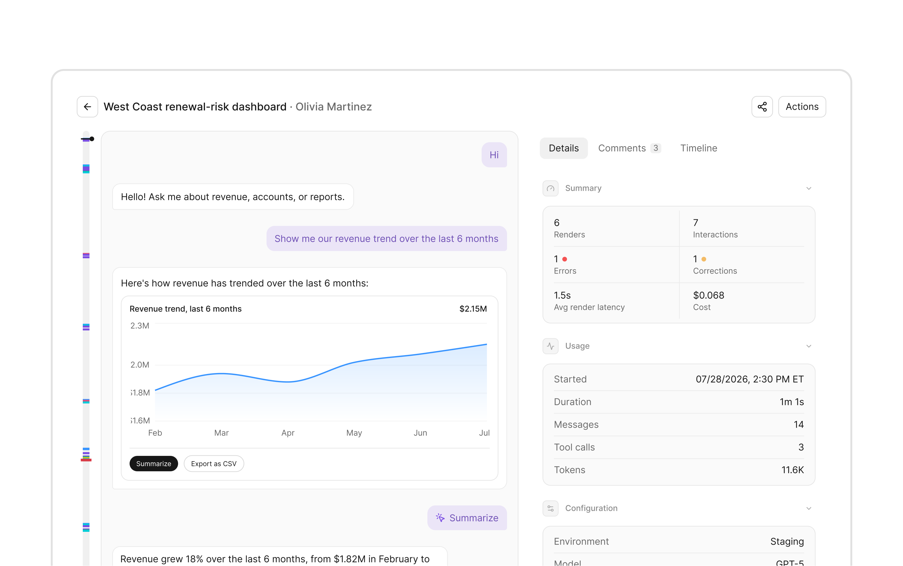 Session replay in OpenUI Observability