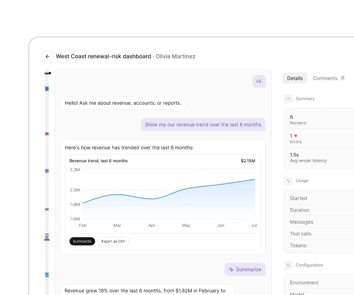 Session replay in OpenUI Observability